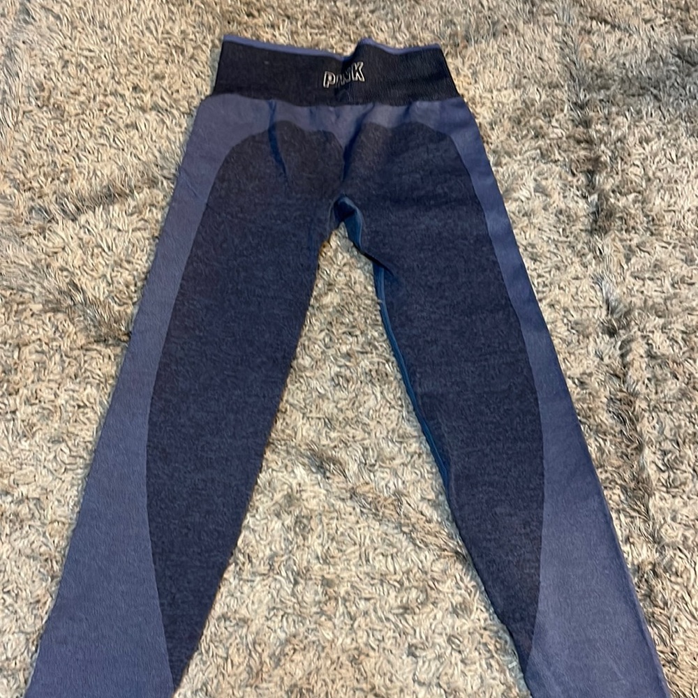 XS Seamless Pink Victoria Secret leggings navy blue